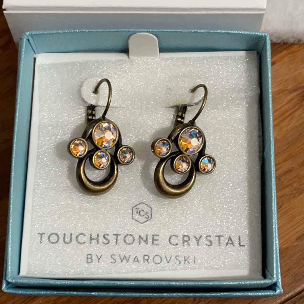 Touchstone Crystal Shimmer V Earrings